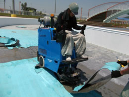 ターミネーター施工　　硬質ウレタン材の撤去・床板防水撤去・ノバレタン撤去・レジテクト撤去